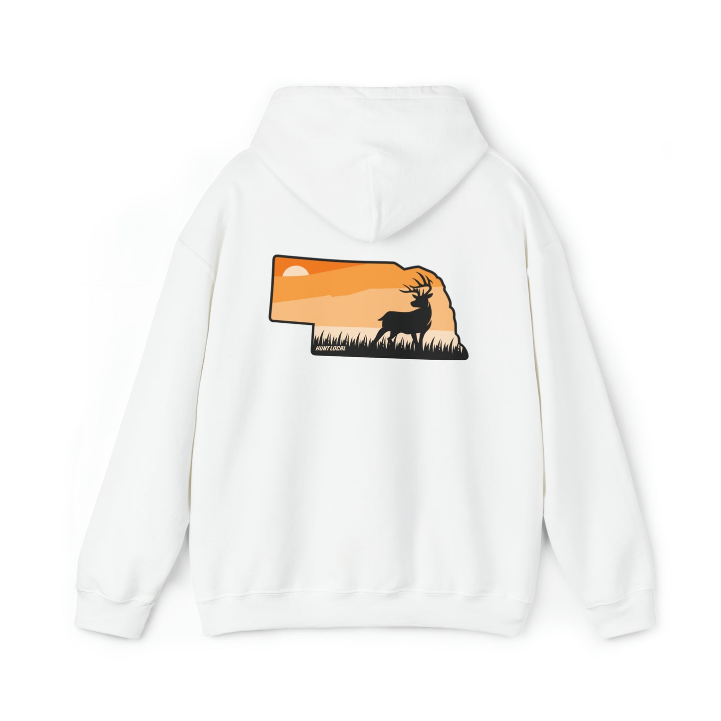 Nebraska - Sunset Buck Hoodie (back)