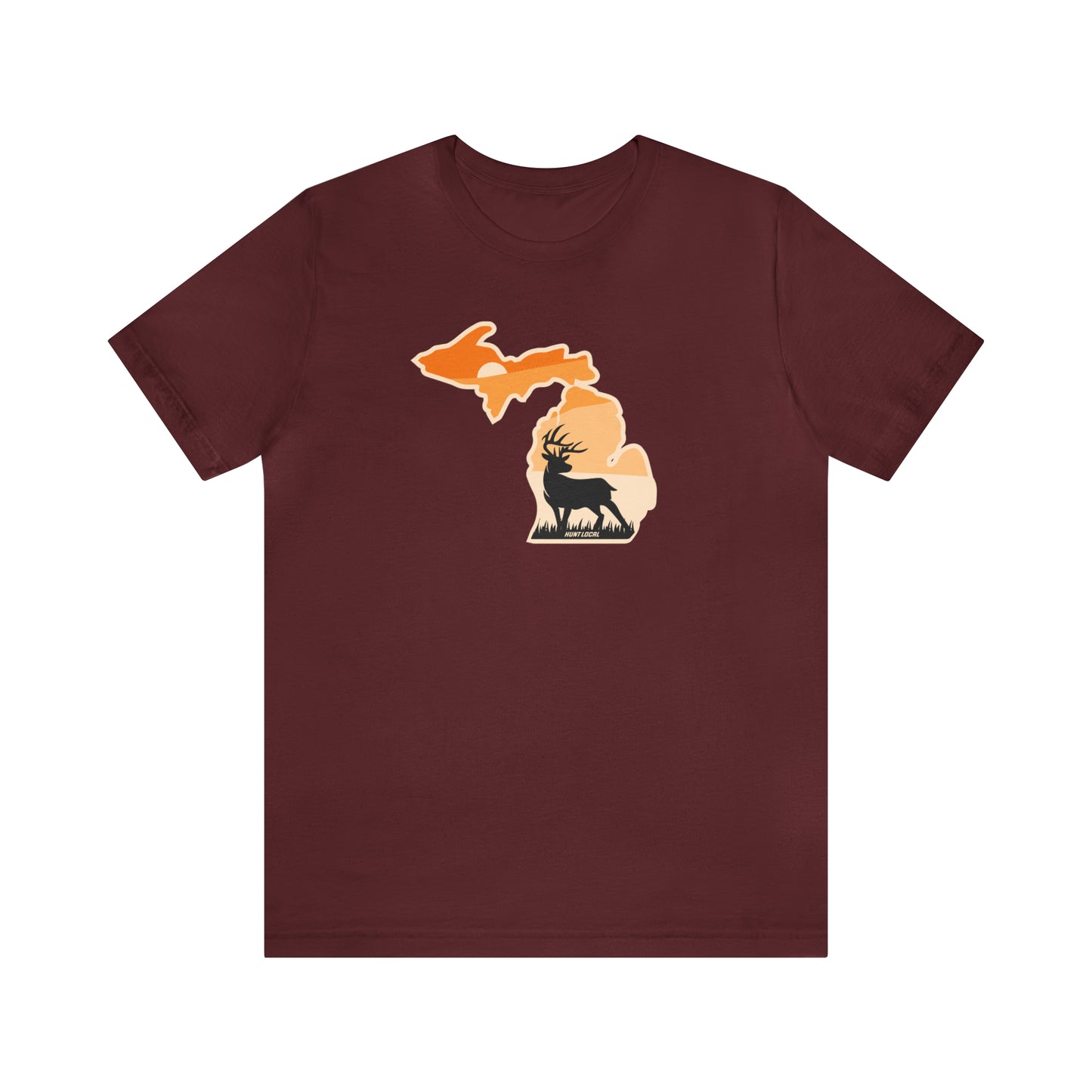 Michigan - Sunset Buck Front Tee