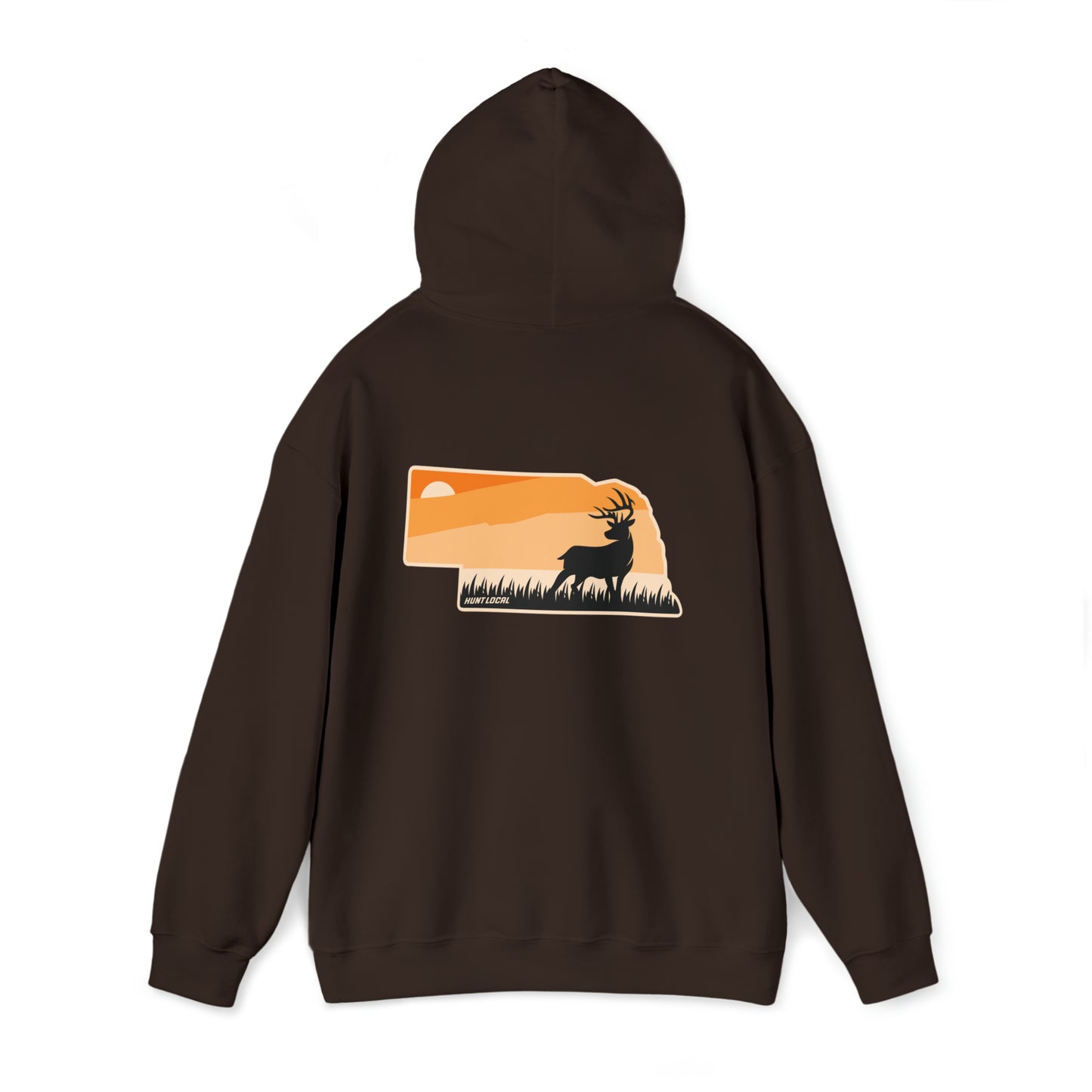 Nebraska - Sunset Buck Hoodie (back)