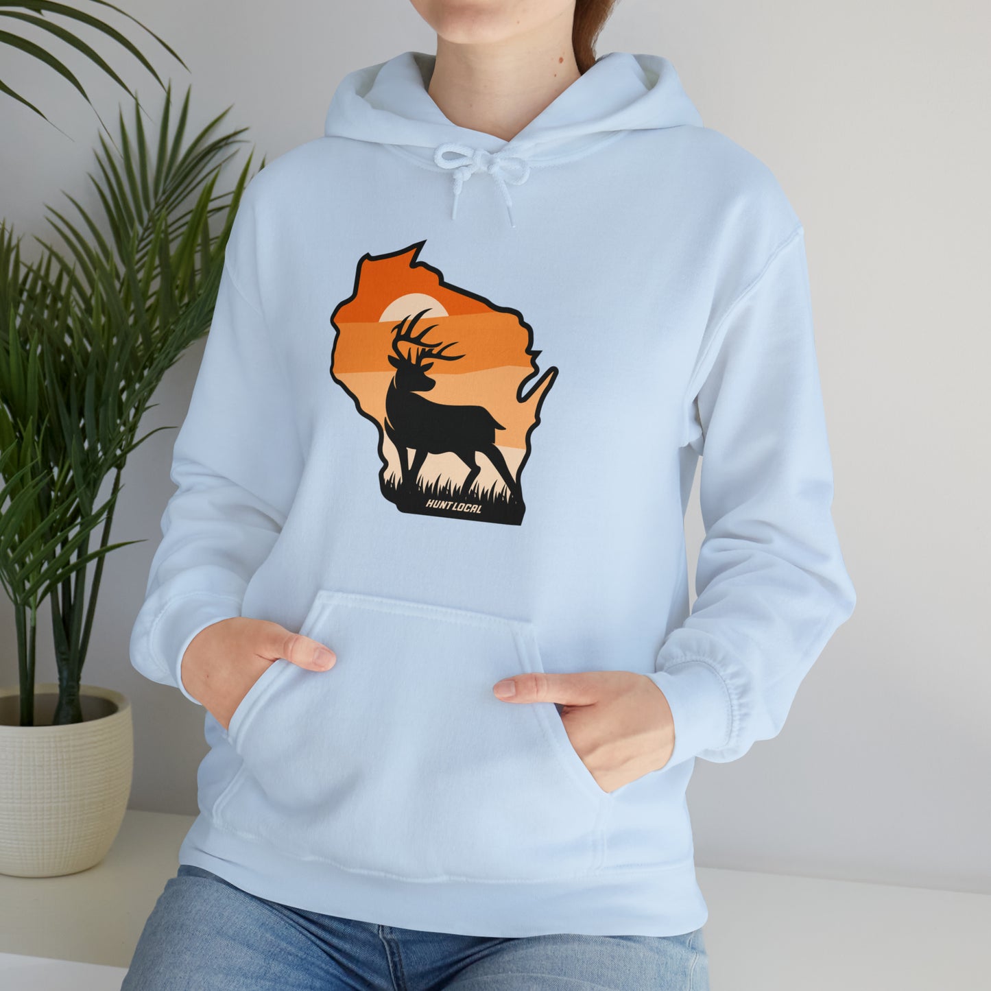 Wisconsin - Sunset Buck Hoodie