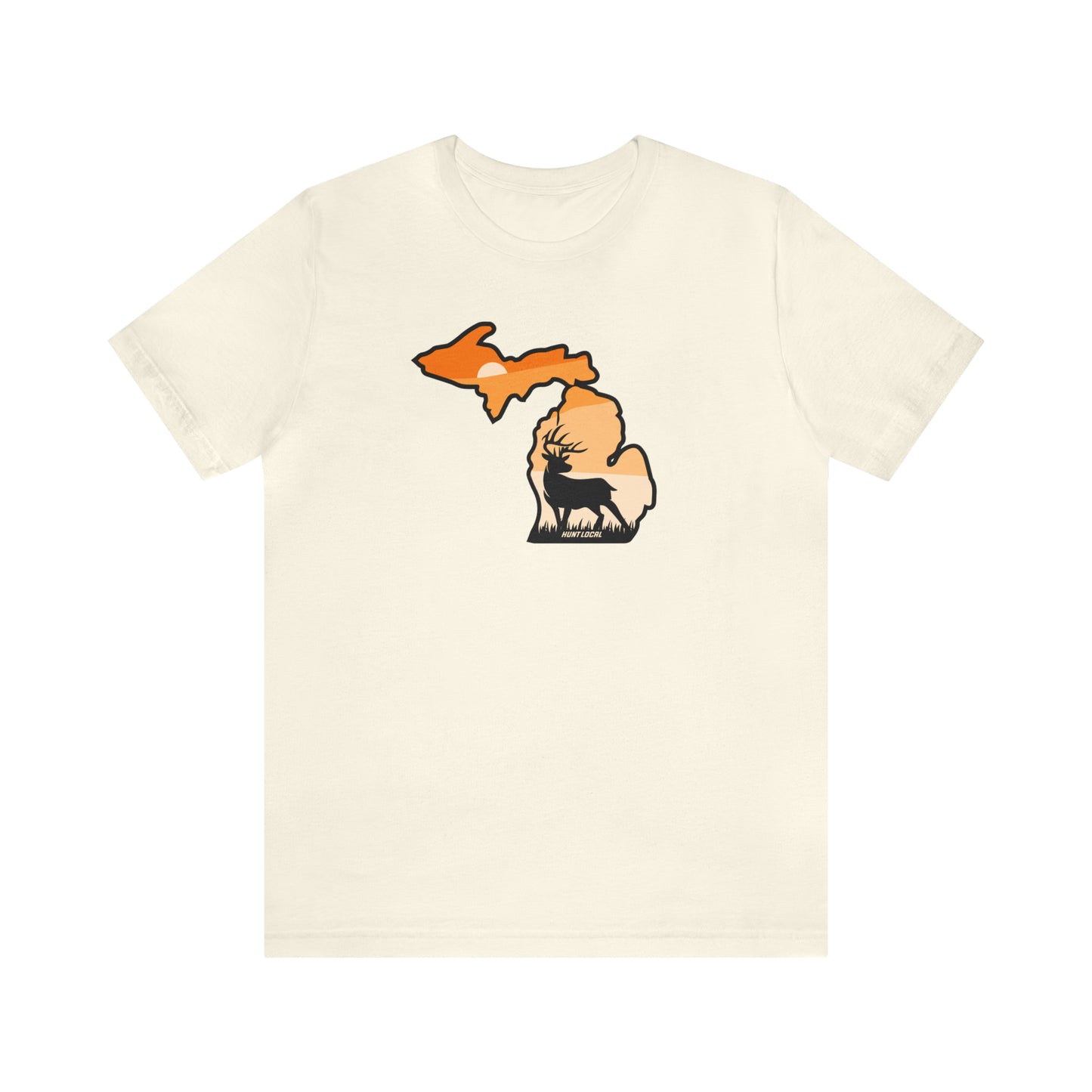 Michigan - Sunset Buck Front Tee