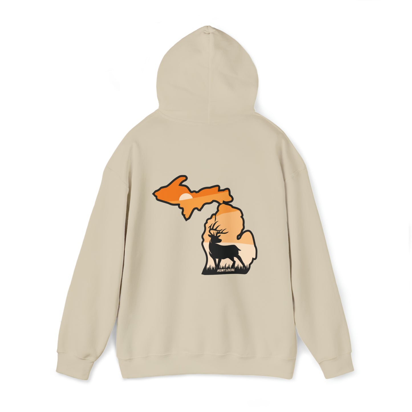 Michigan - Sunset Buck Hoodie (back)