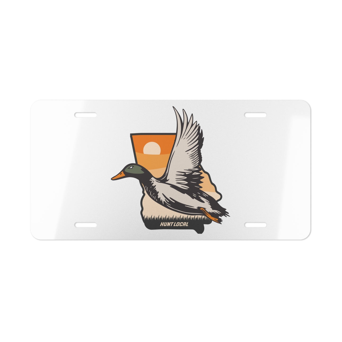 Georgia - Waterfowl License Plate (white)