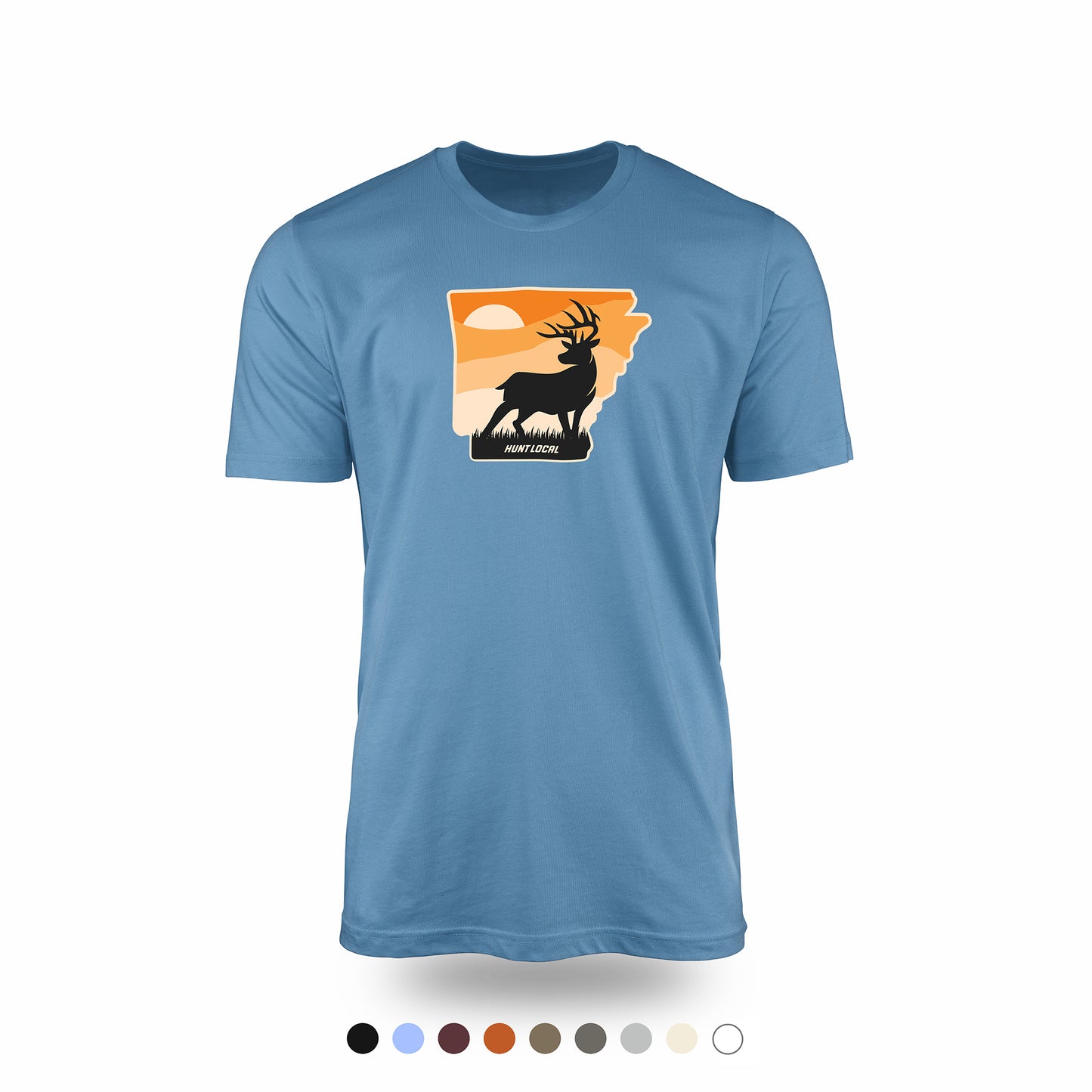 Arkansas - Sunset Buck Front Tee