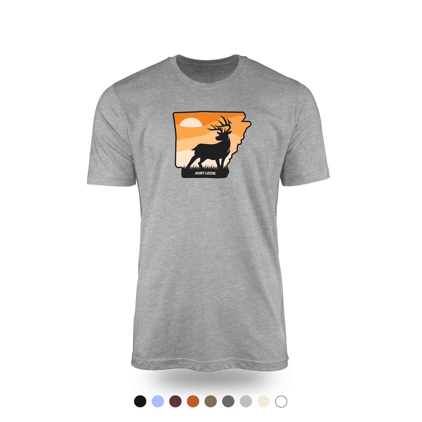 Arkansas - Sunset Buck Front Tee