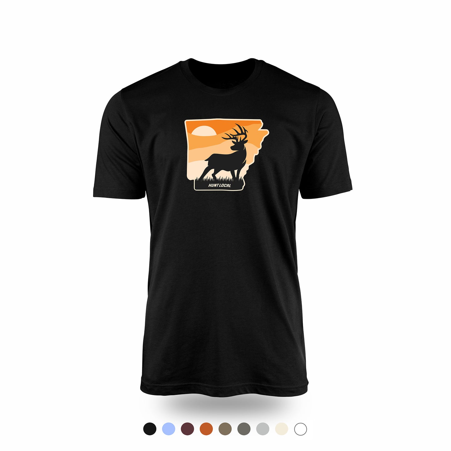 Arkansas - Sunset Buck Front Tee