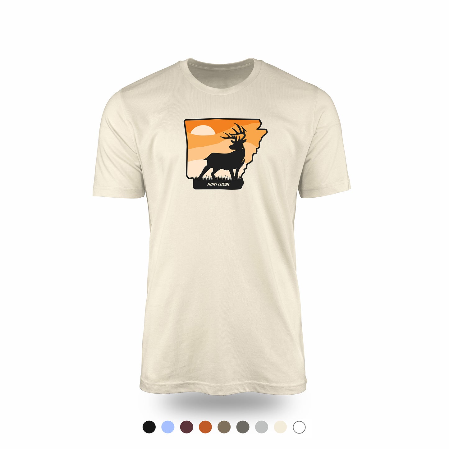Arkansas - Sunset Buck Front Tee
