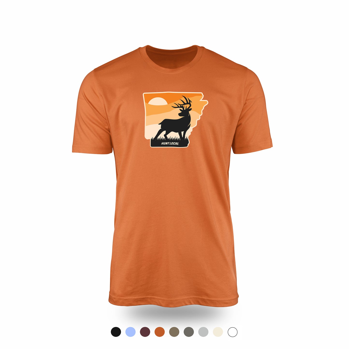 Arkansas - Sunset Buck Front Tee