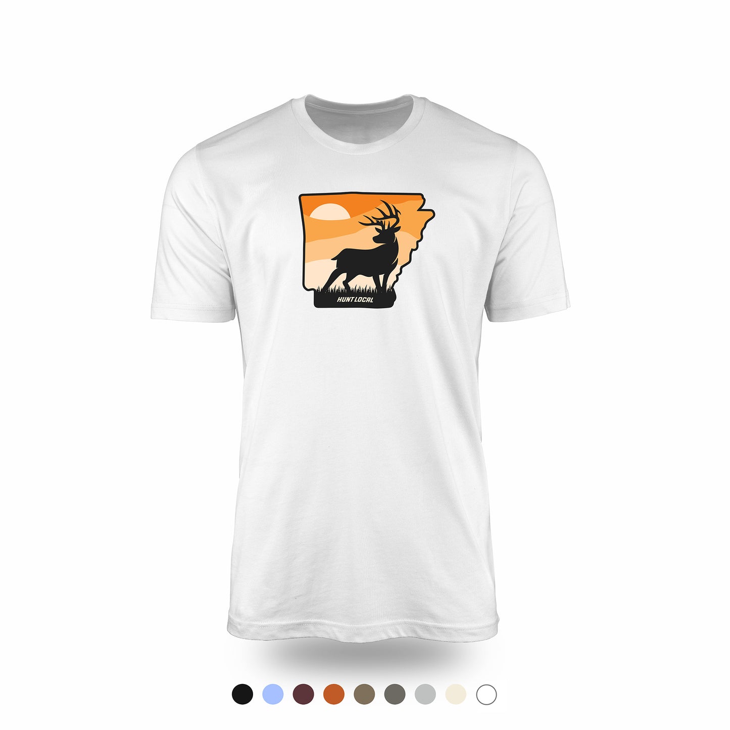 Arkansas - Sunset Buck Front Tee