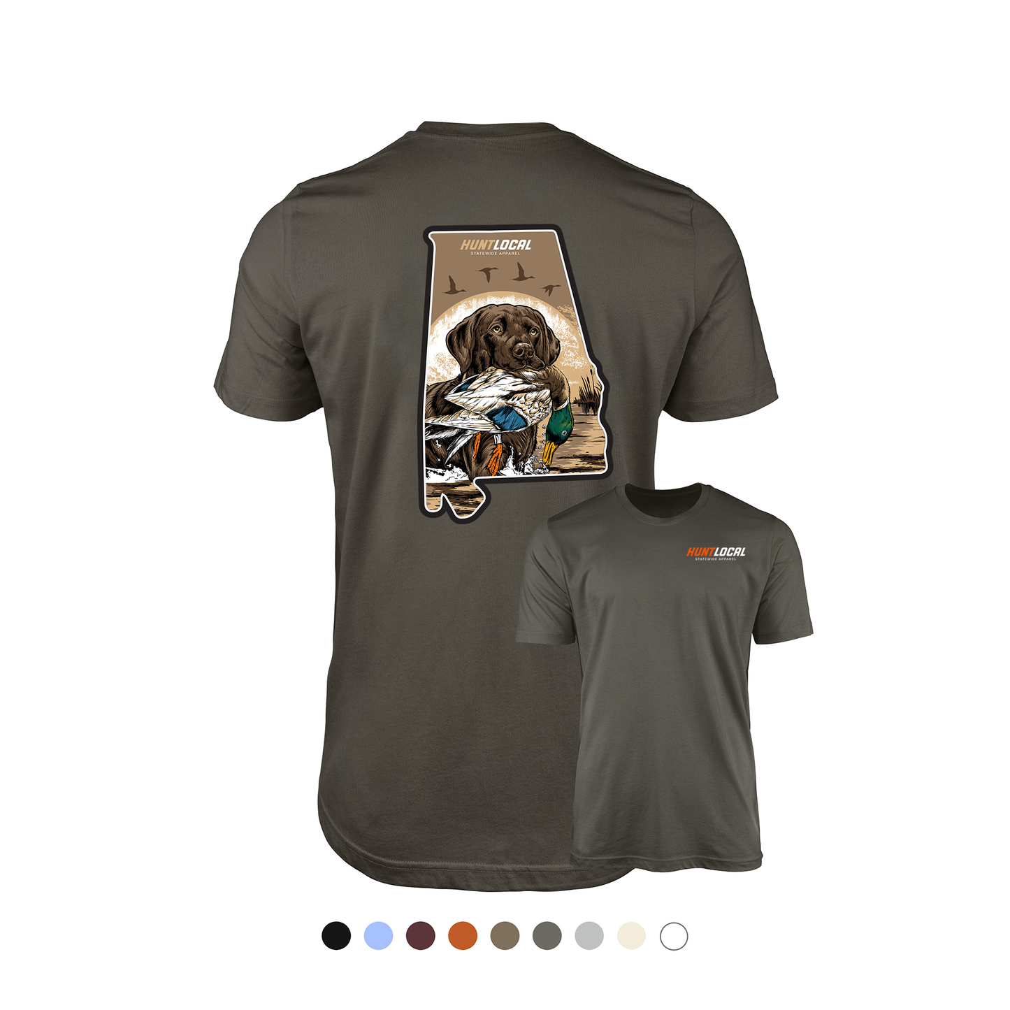 Alabama - Waterfowl Lab Tee (back)