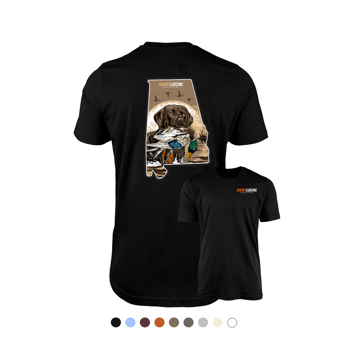 Alabama - Waterfowl Lab Tee (back)