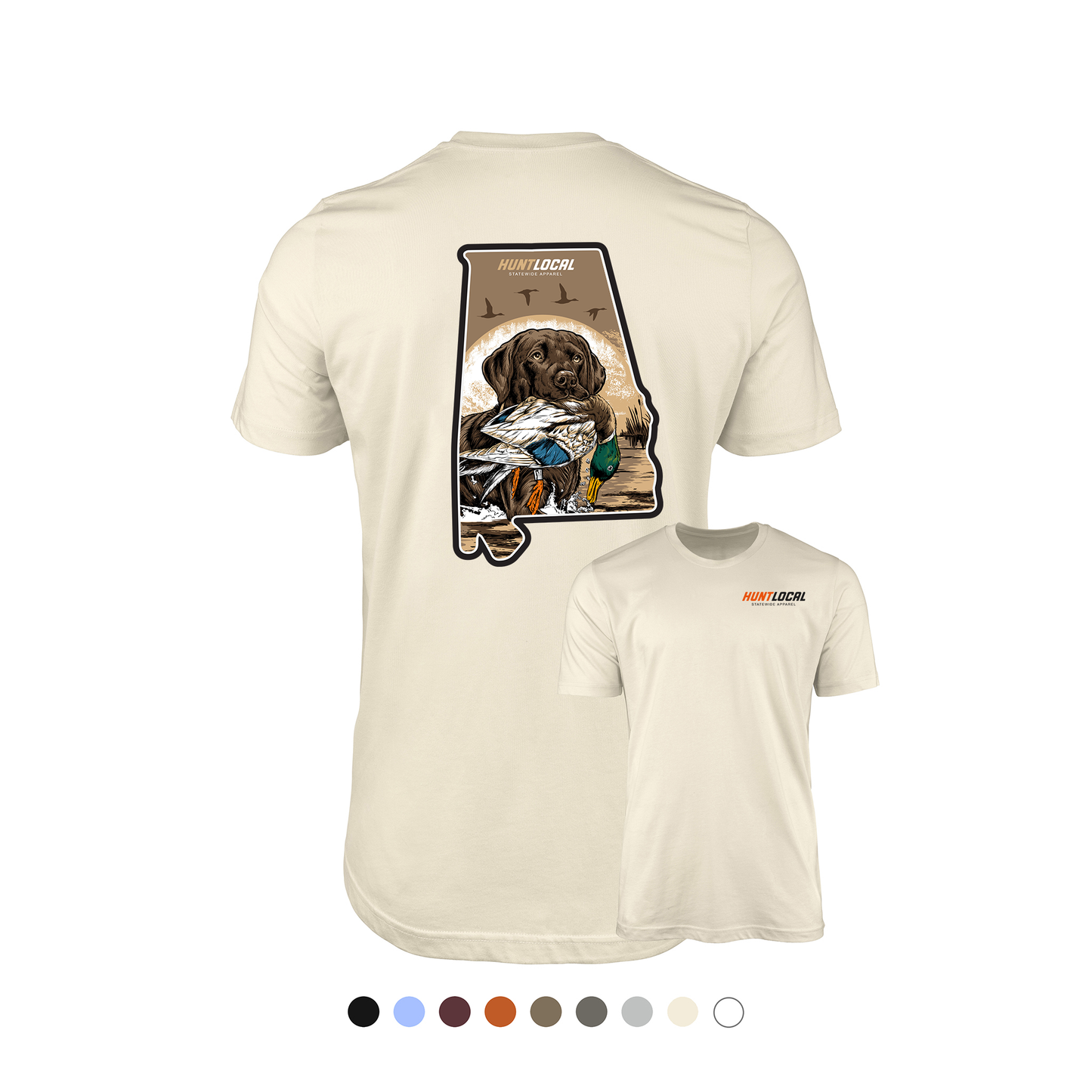 Alabama - Waterfowl Lab Tee (back)