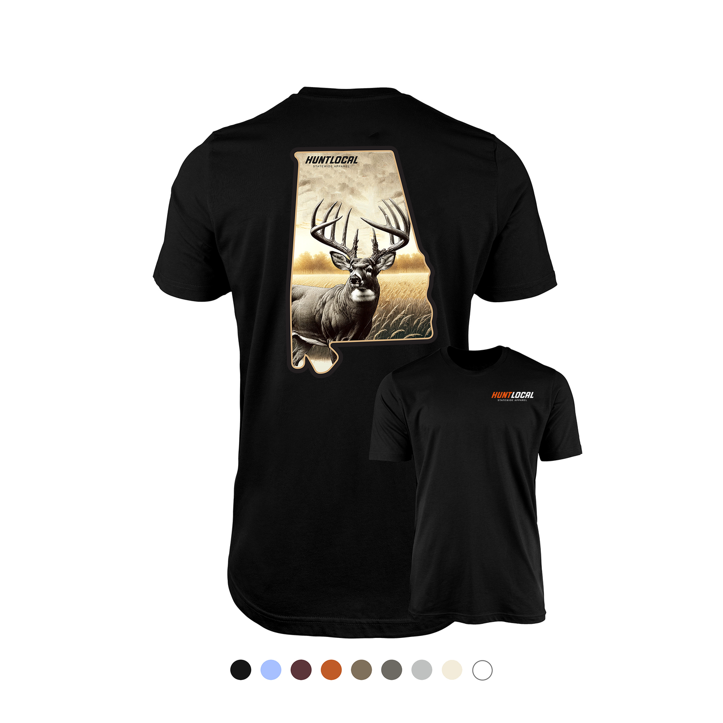 Alabama - Whitetail Buck Tee (back)