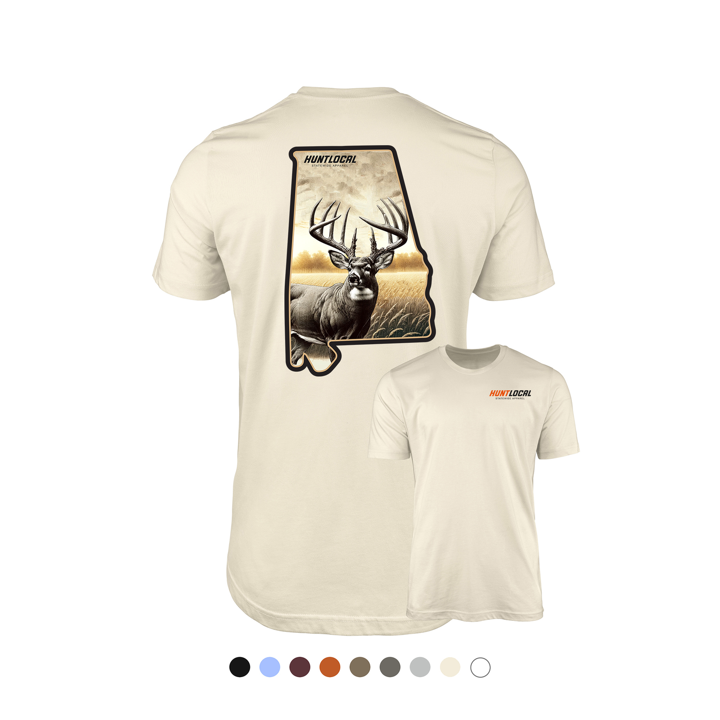 Alabama - Whitetail Buck Tee (back)