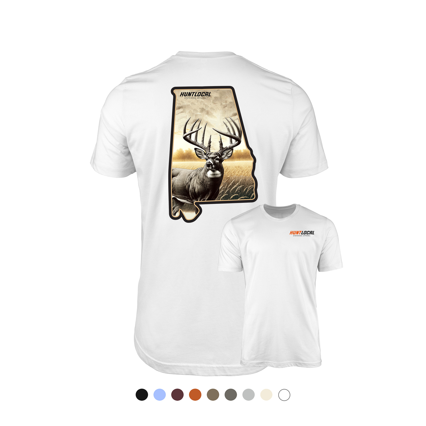 Alabama - Whitetail Buck Tee (back)