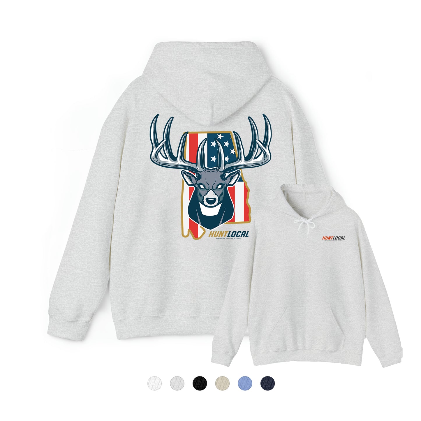 Alabama - USA Buck Hoodie (back)