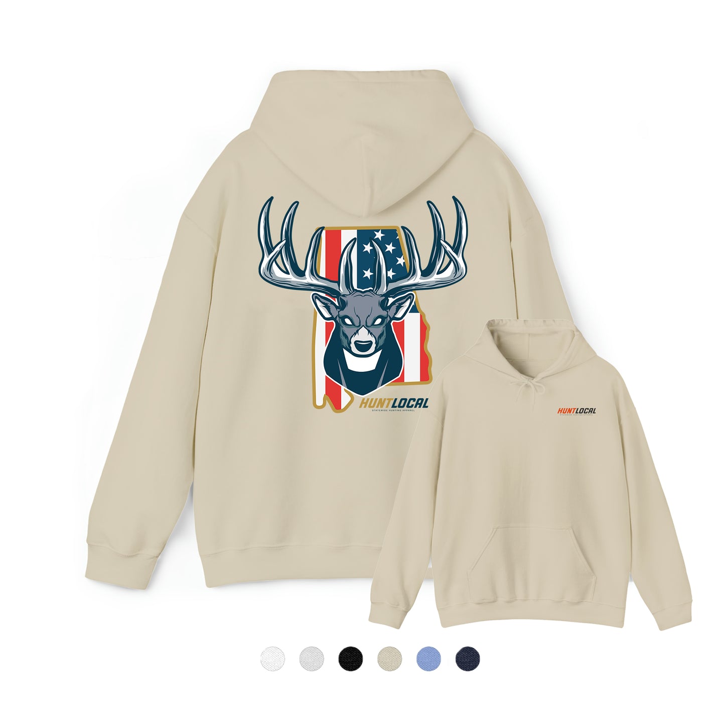 Alabama - USA Buck Hoodie (back)
