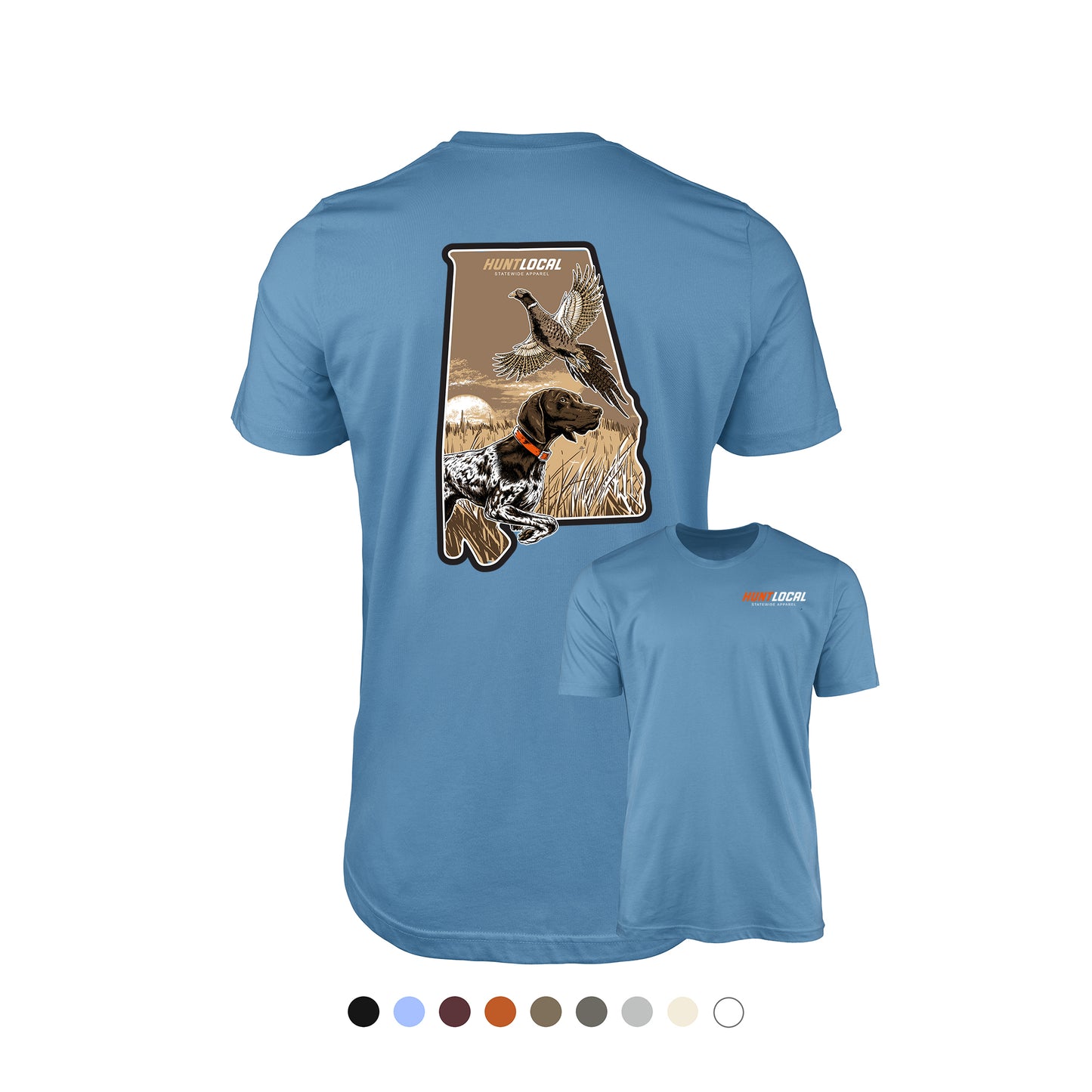 Alabama - Upland Bird Dog Tee (back)