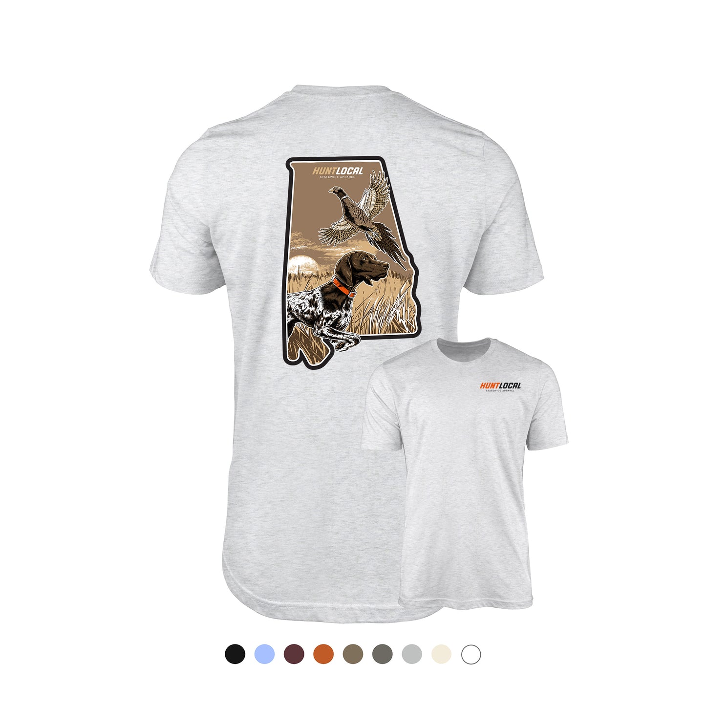 Alabama - Upland Bird Dog Tee (back)