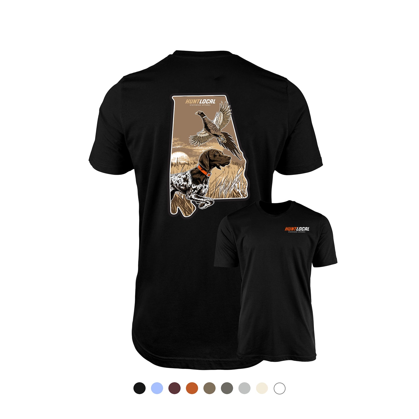 Alabama - Upland Bird Dog Tee (back)