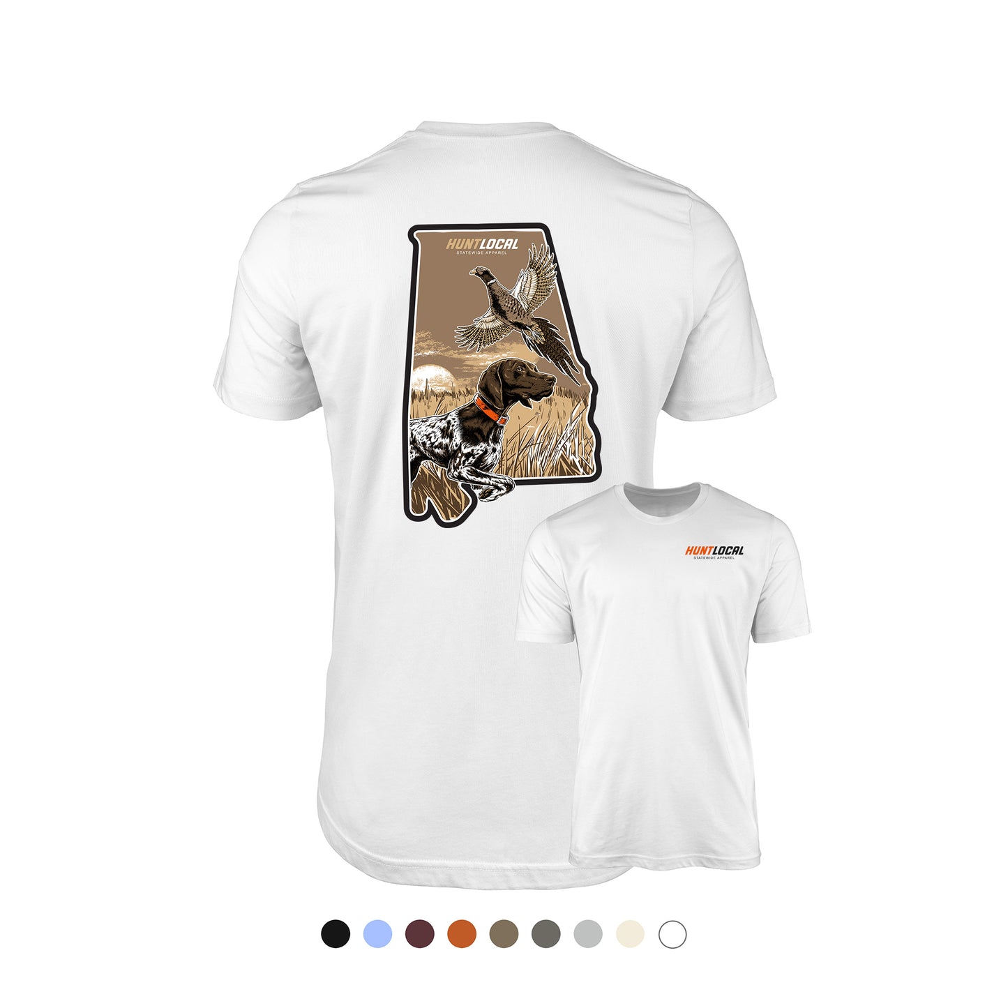Alabama - Upland Bird Dog Tee (back)