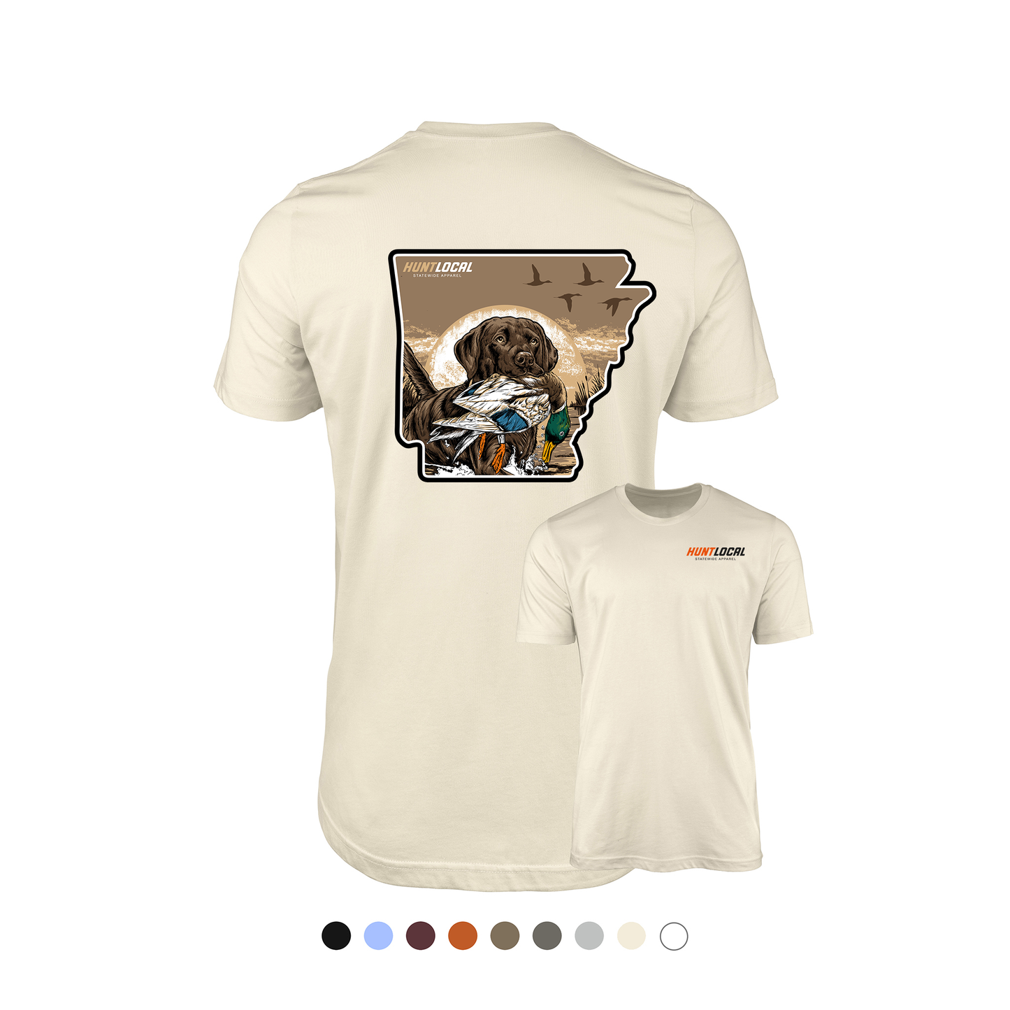 Arkansas - Waterfowl Lab Tee (back)