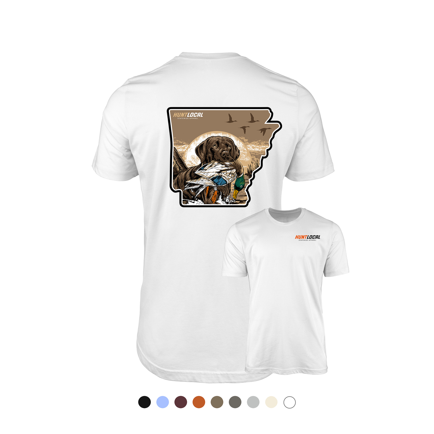 Arkansas - Waterfowl Lab Tee (back)