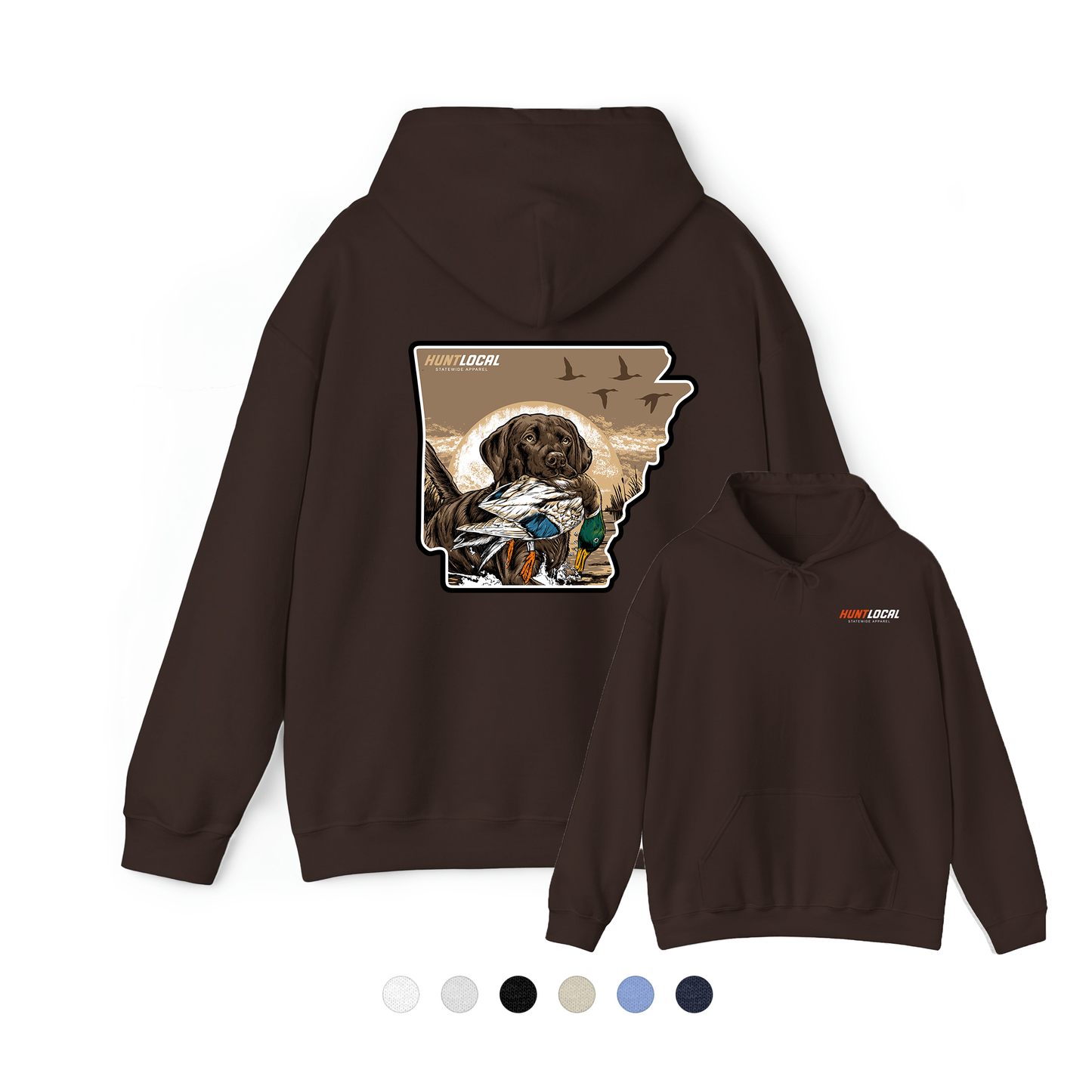 Arkansas - Waterfowl Lab Hoodie (back)