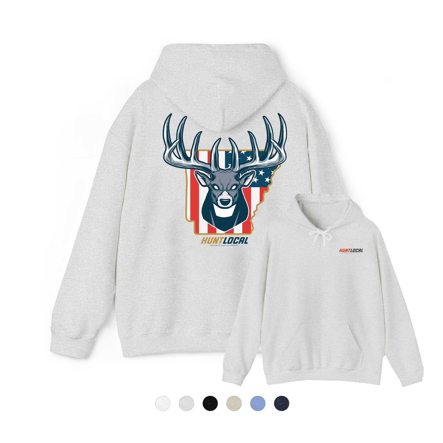 Arkansas - USA Buck Hoodie (back)