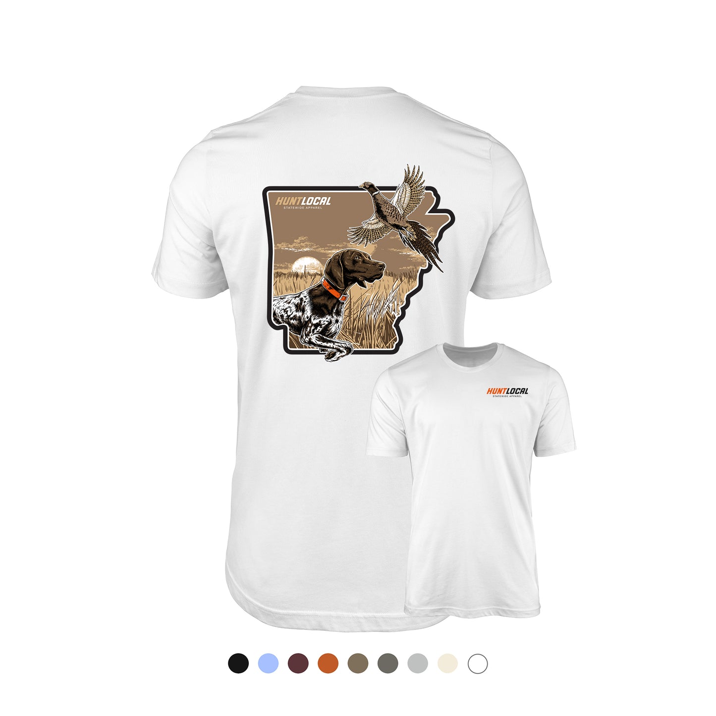 Arkansas - Upland Bird Dog Tee (back)