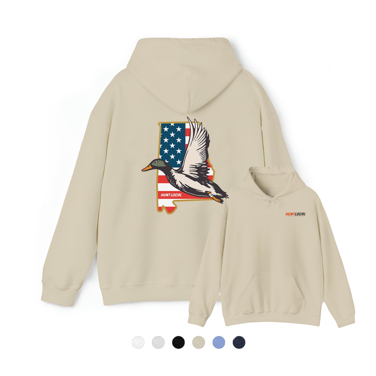 Alabama - USA Waterfowl Hoodie (back)