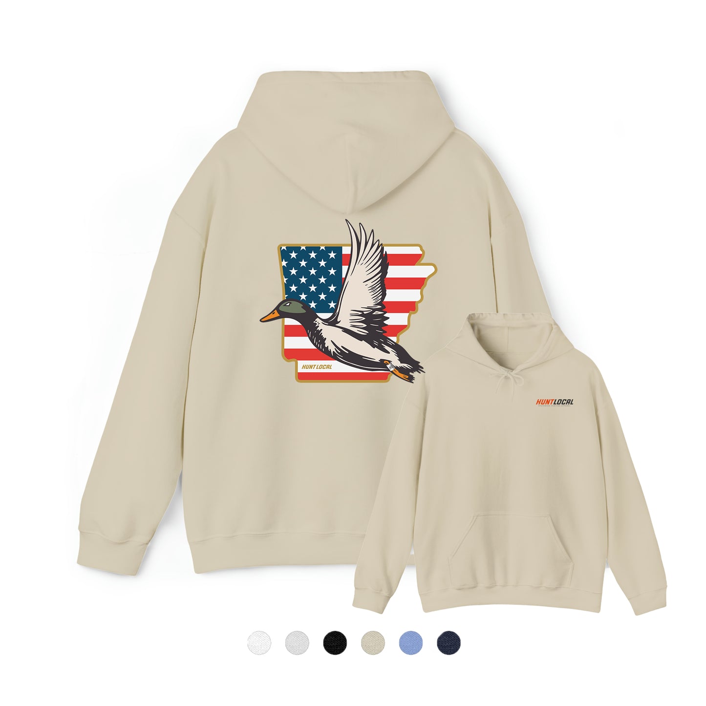 Arkansas - USA Waterfowl Hoodie (back)