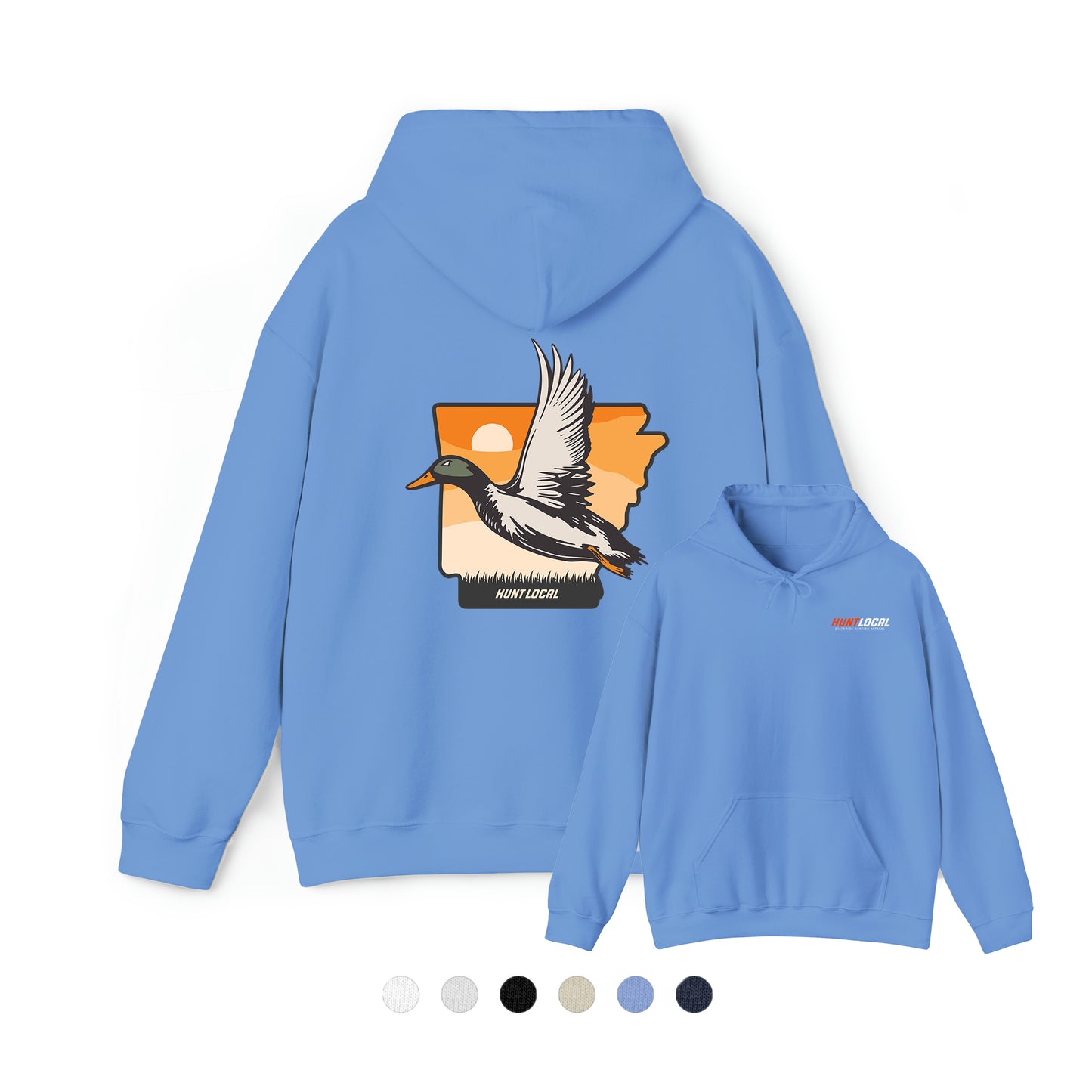 Arkansas - Sunset Waterfowl Hoodie (back)