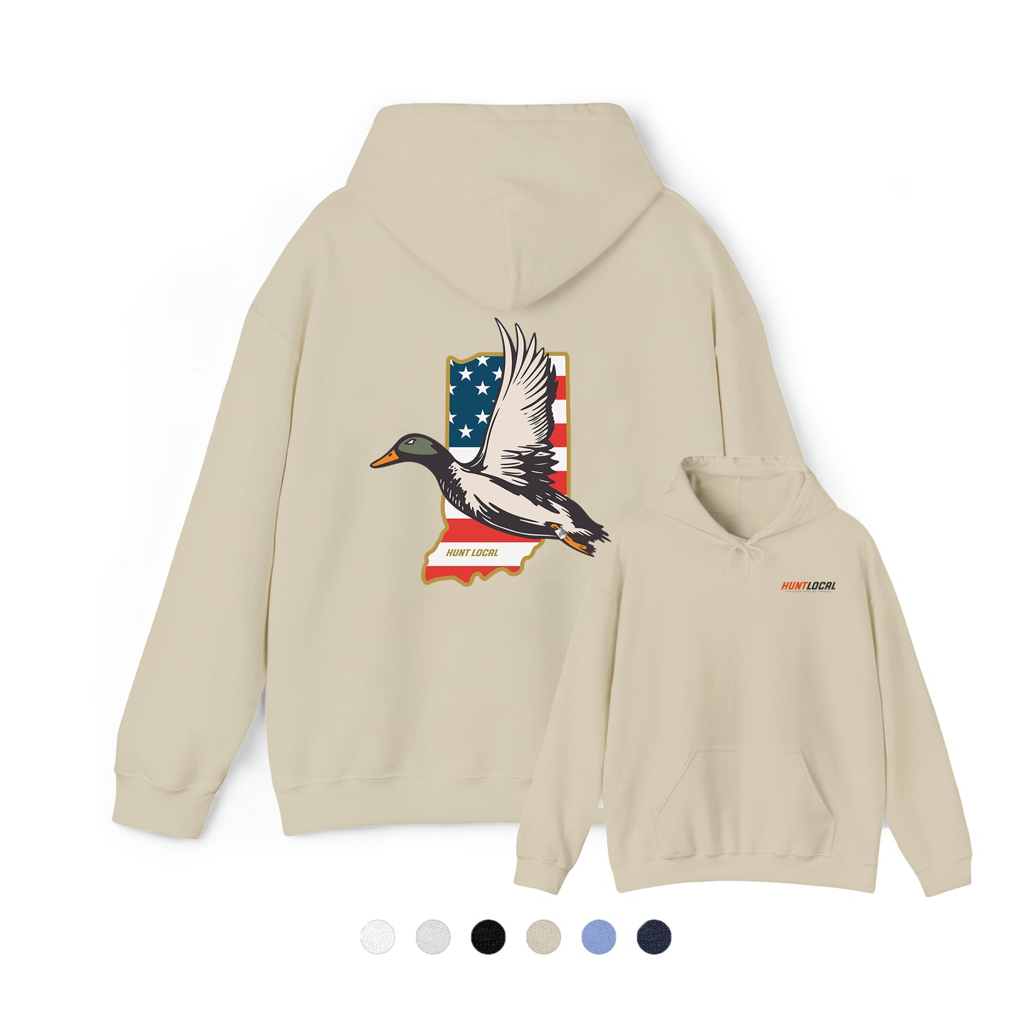Indiana - USA Waterfowl Hoodie (back)
