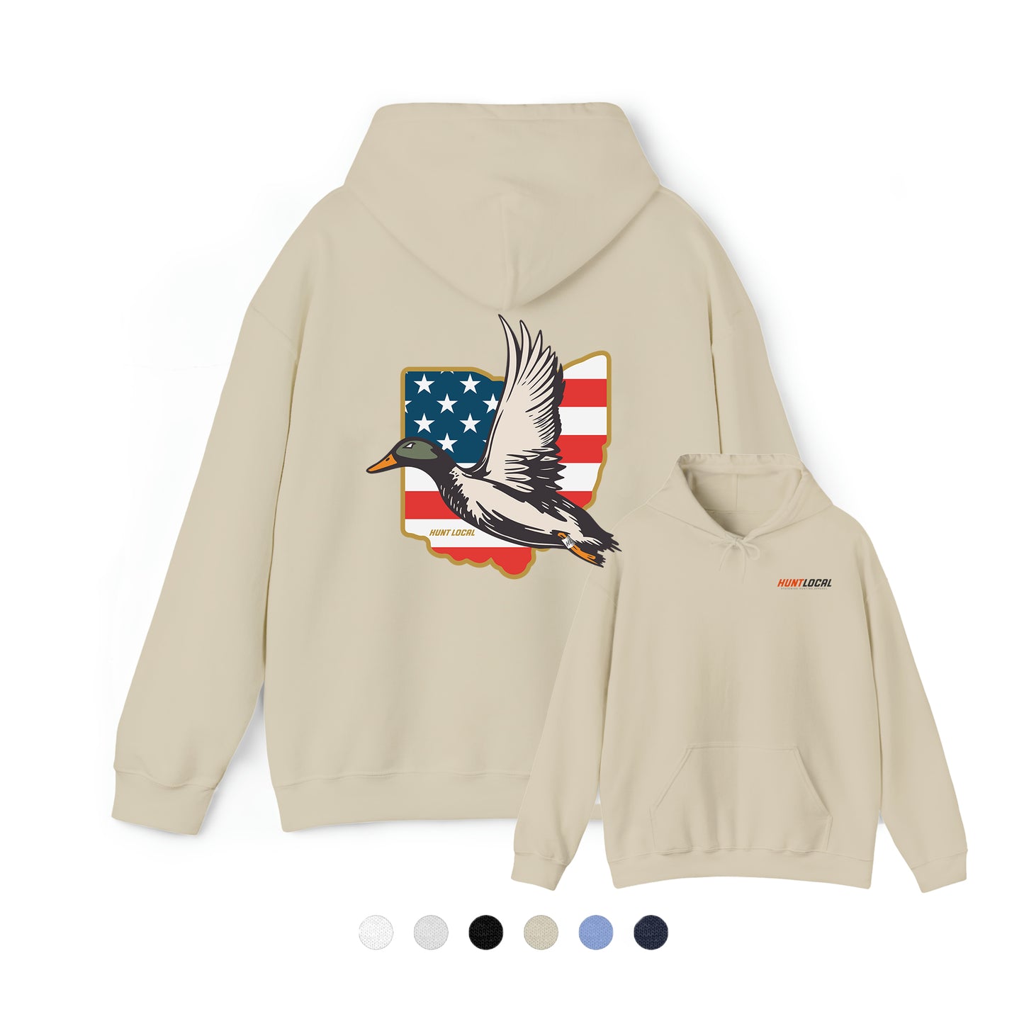 Ohio - USA Waterfowl Hoodie (back)