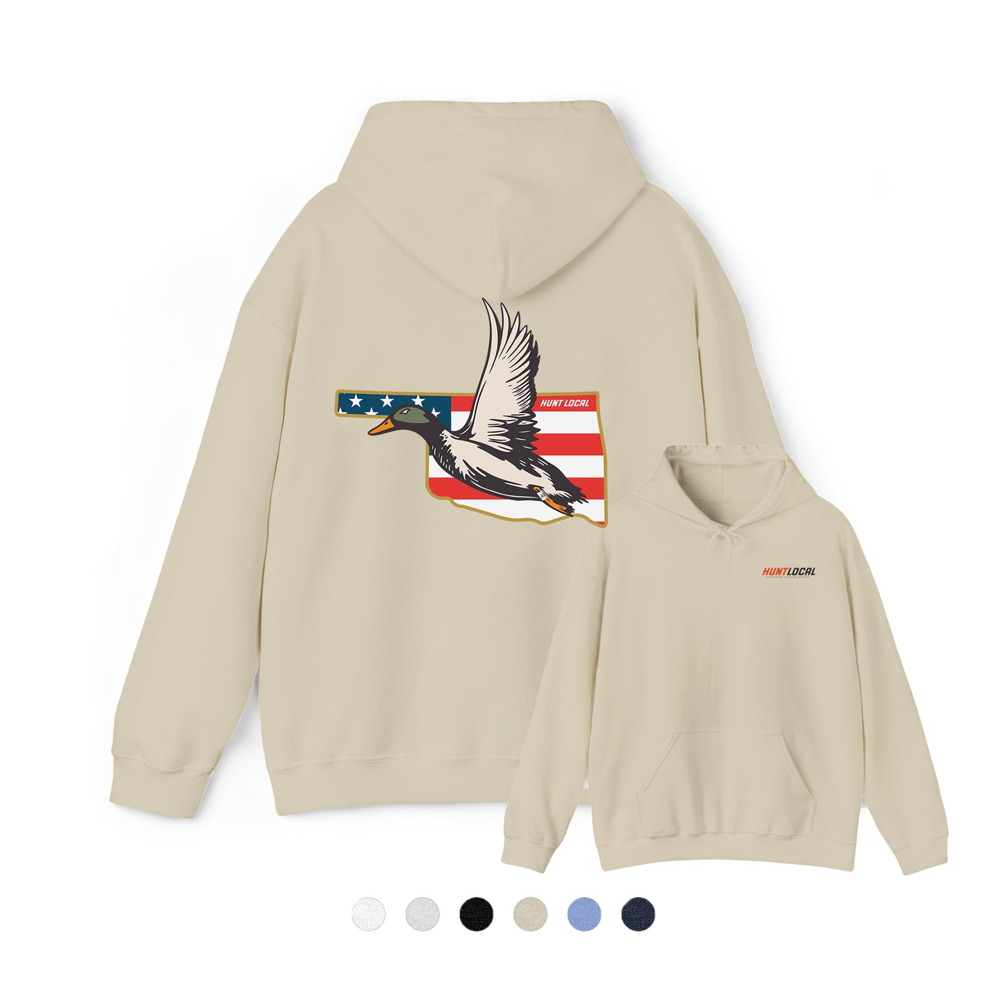 Oklahoma - USA Waterfowl Hoodie (back)