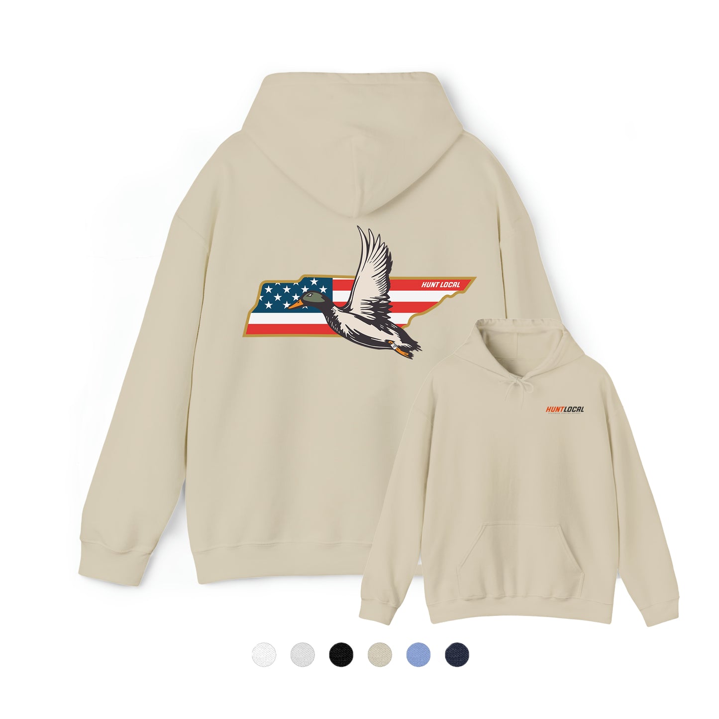 Tennessee - USA Waterfowl Hoodie (back)