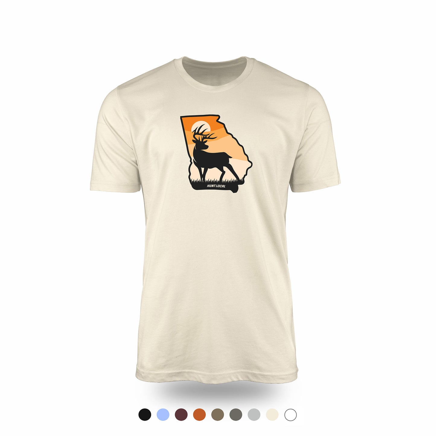 Georgia - Sunset Buck Front Tee