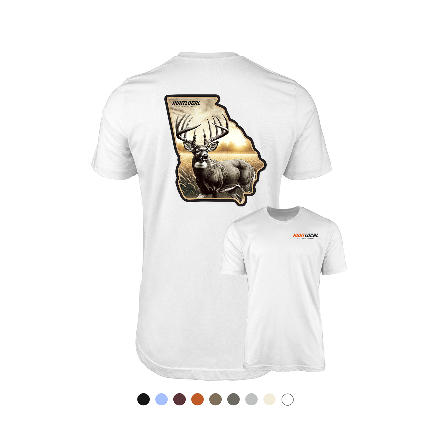 Georgia - Whitetail Buck Tee (back)