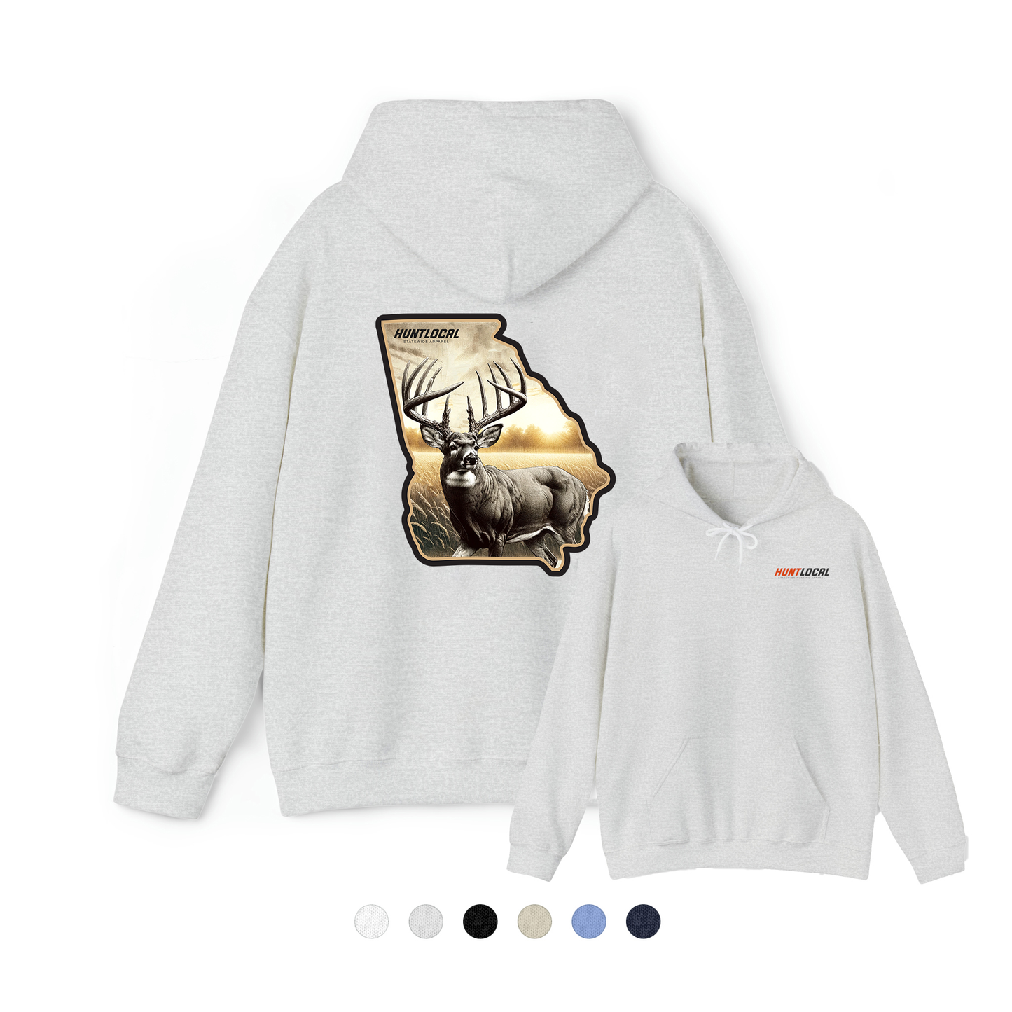 Georgia - Whitetail Buck Hoodie (back)