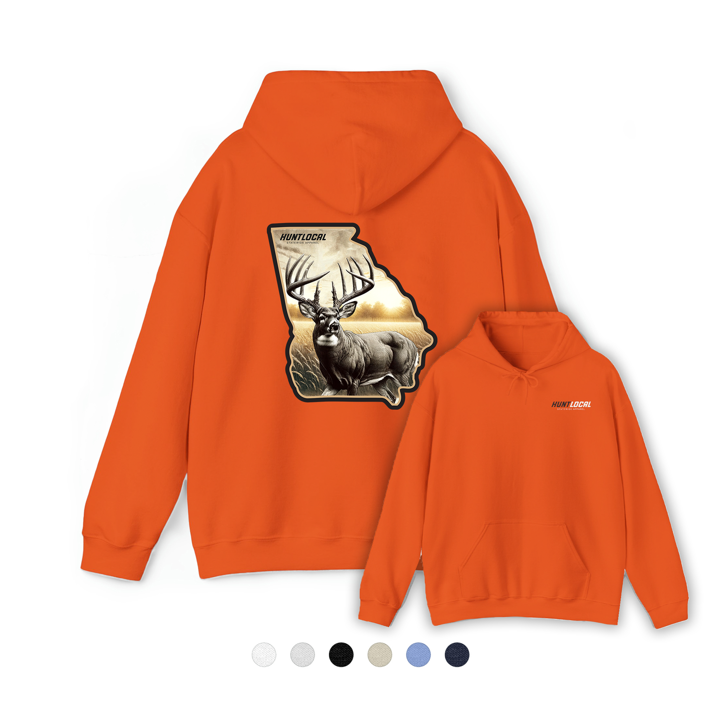 Georgia - Whitetail Buck Hoodie (back)