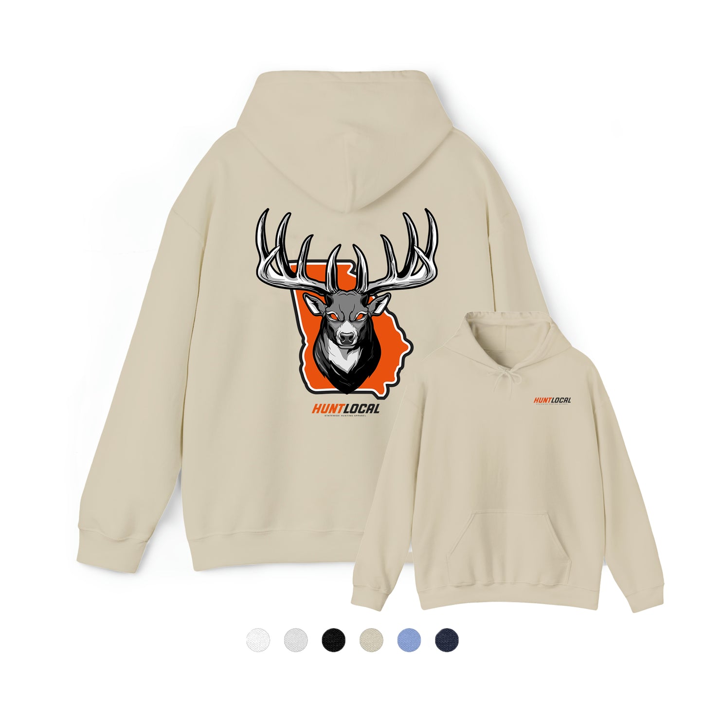 Georgia - Alpha Buck Hoodie (back)