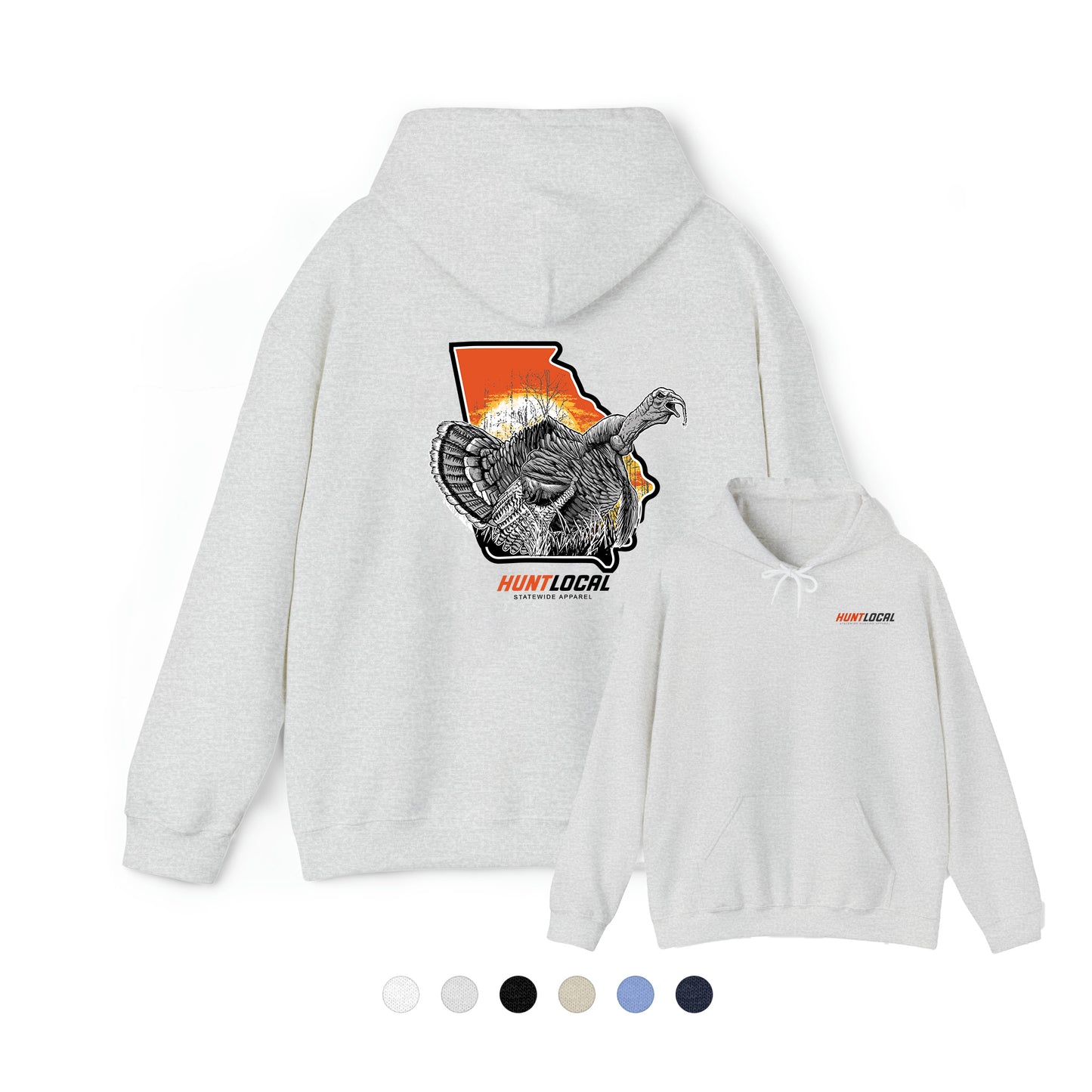 Georgia - Sunrise Turkey Hoodie (back)