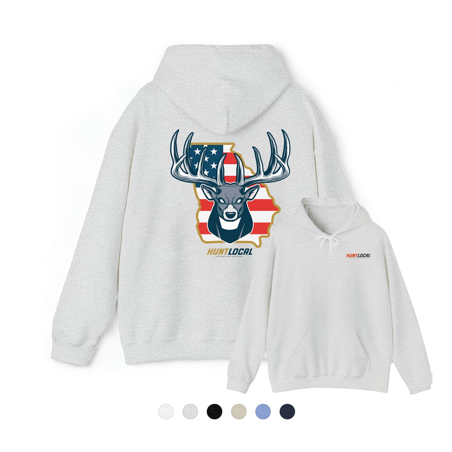 Georgia - USA Buck Hoodie (back)