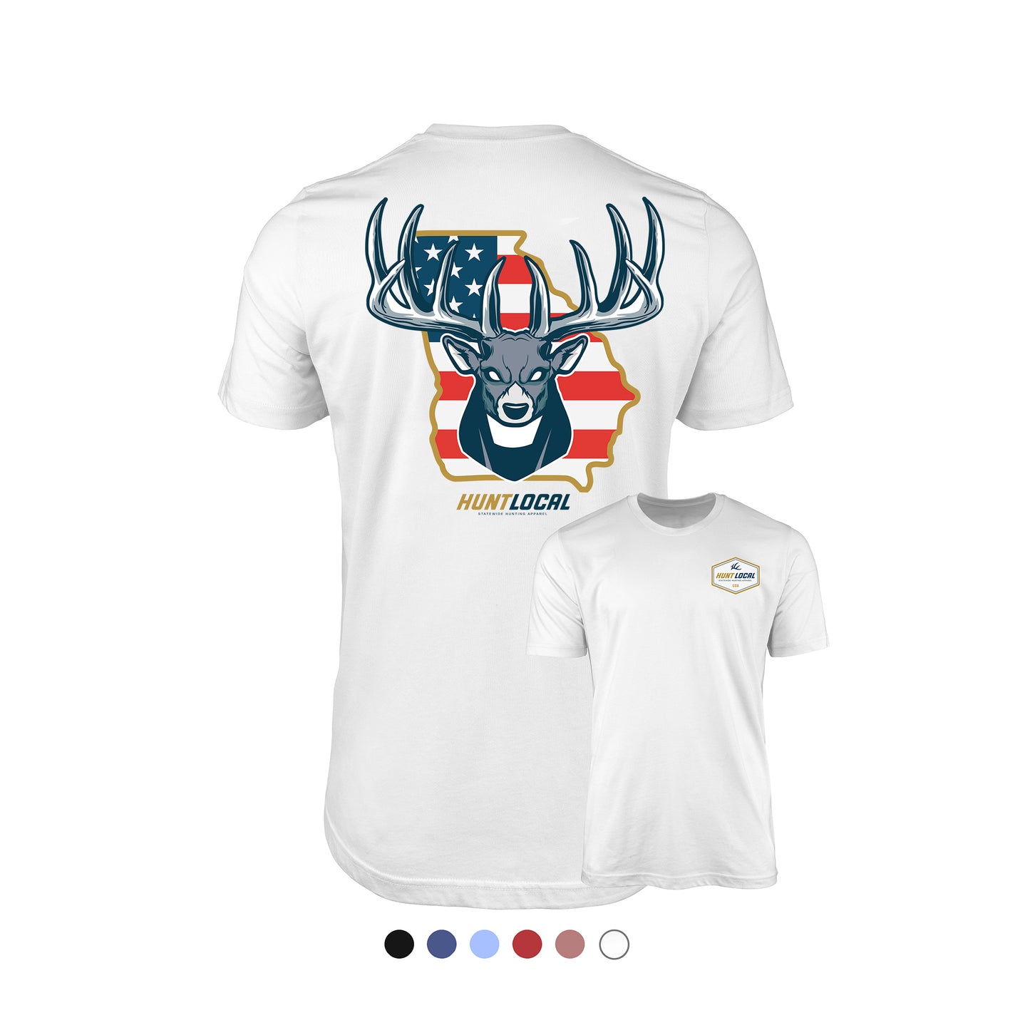 Georgia - USA Buck Tee (back)