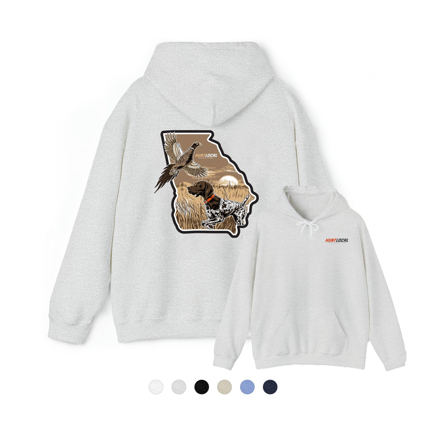 Georgia - Upland Bird Dog Hoodie (back)