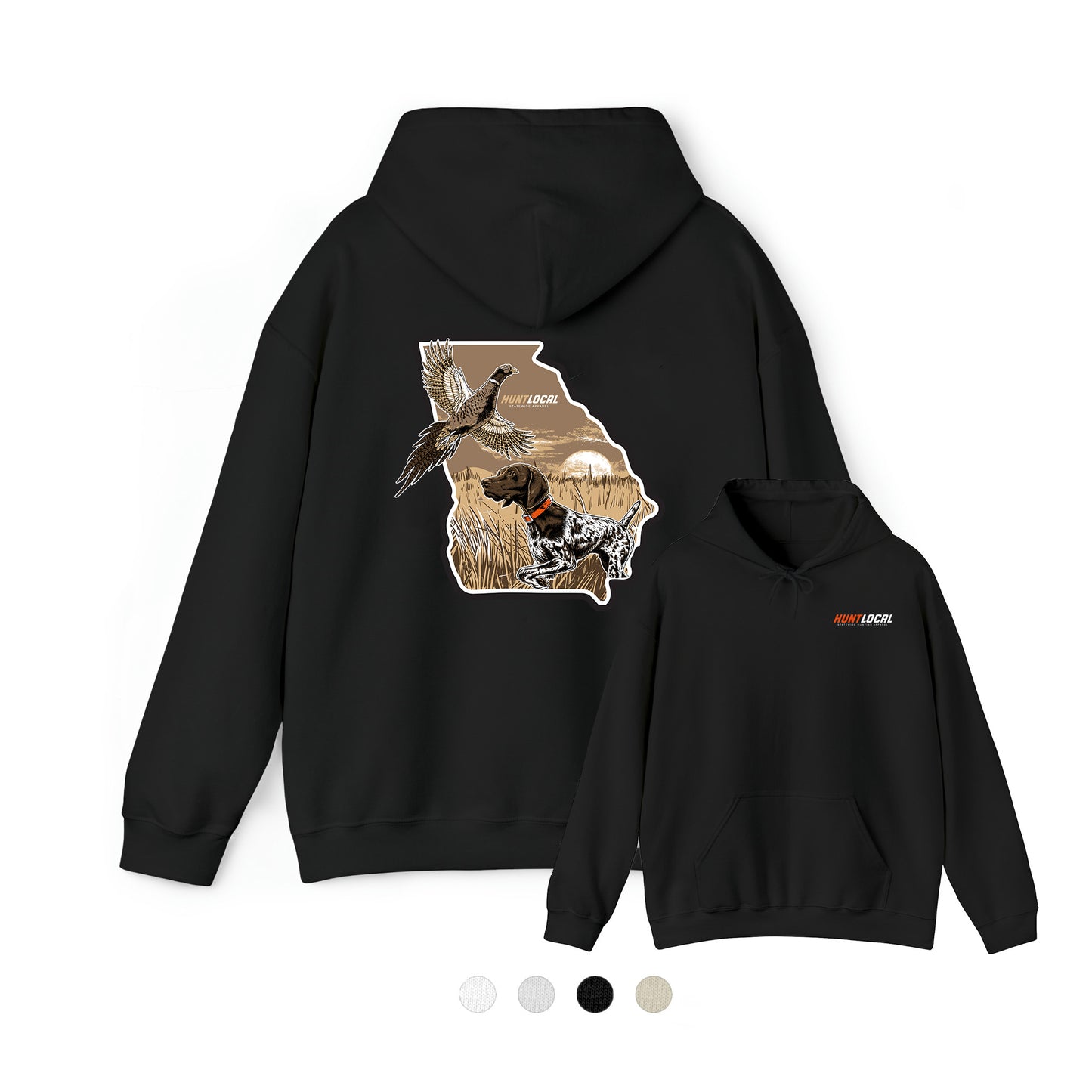 Georgia - Upland Bird Dog Hoodie (back)