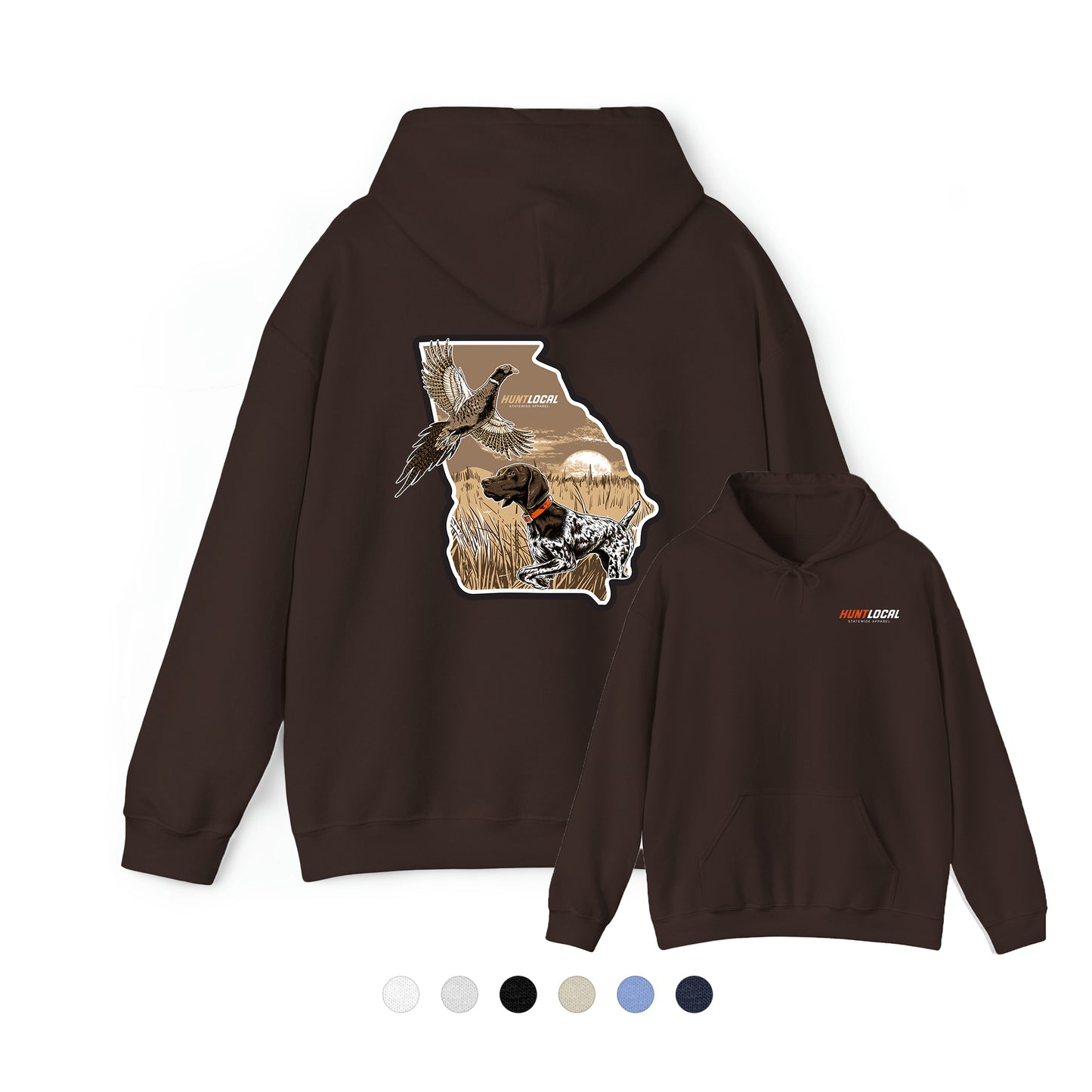Georgia - Upland Bird Dog Hoodie (back)
