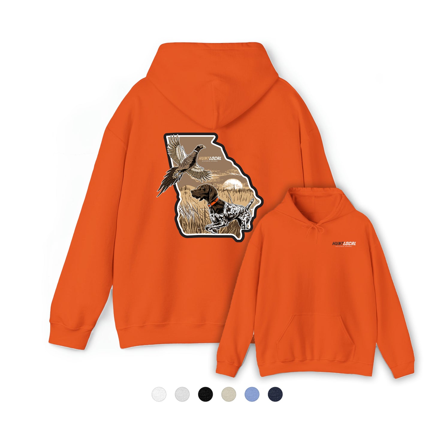 Georgia - Upland Bird Dog Hoodie (back)