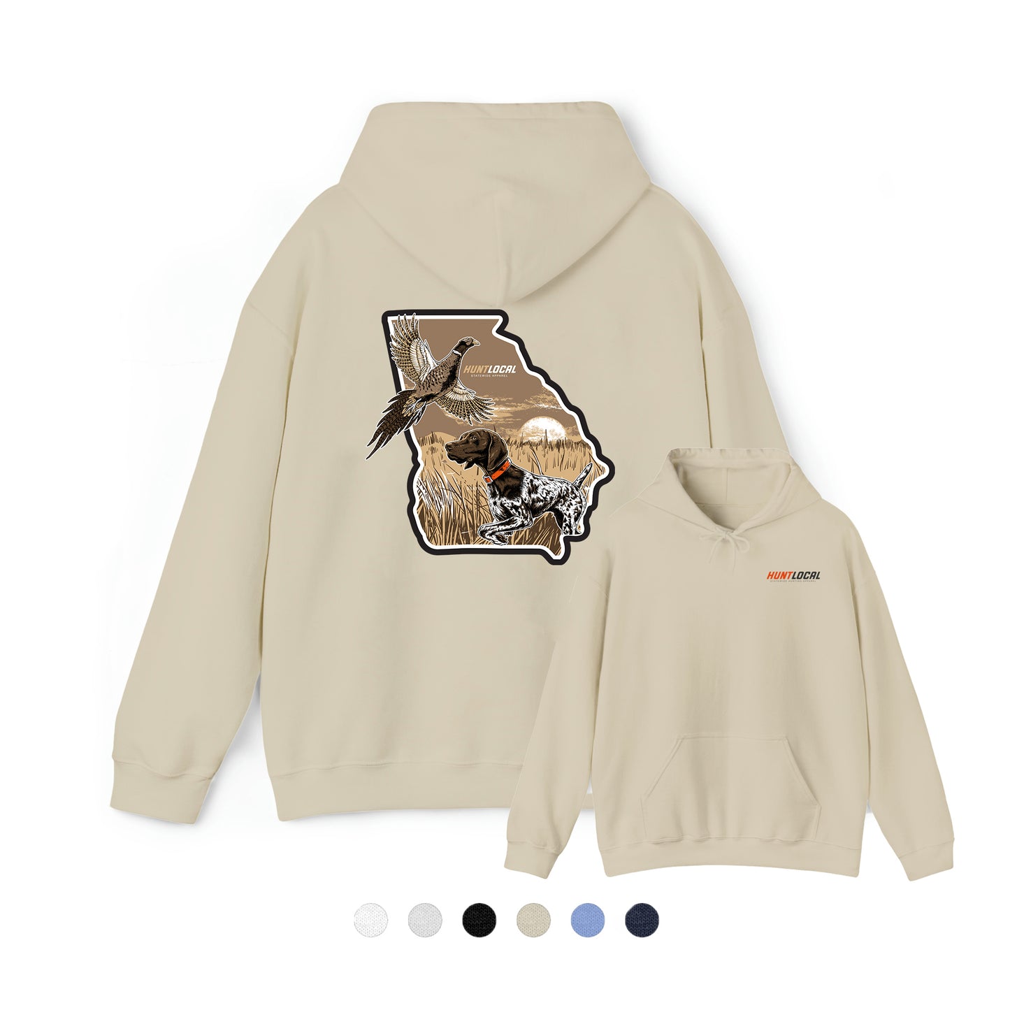Georgia - Upland Bird Dog Hoodie (back)